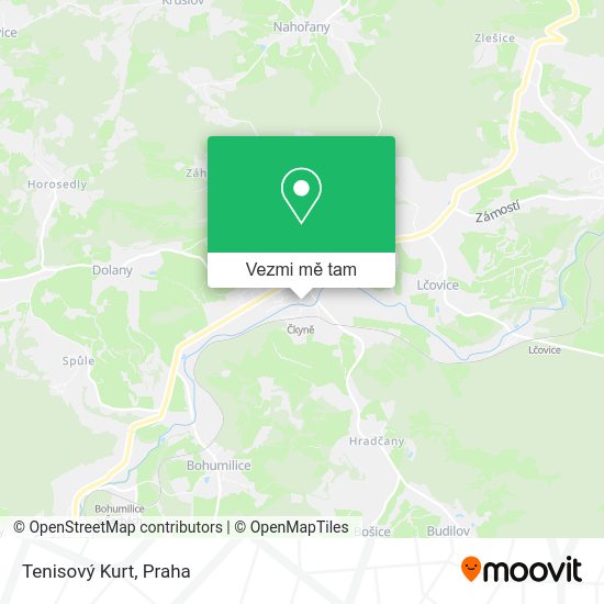 Tenisový Kurt mapa