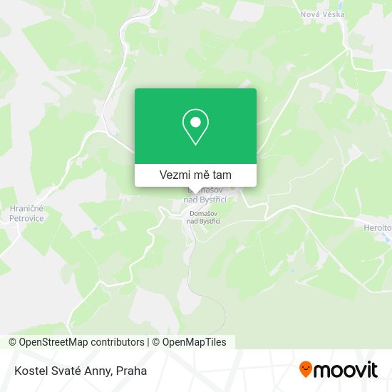 Kostel Svaté Anny mapa
