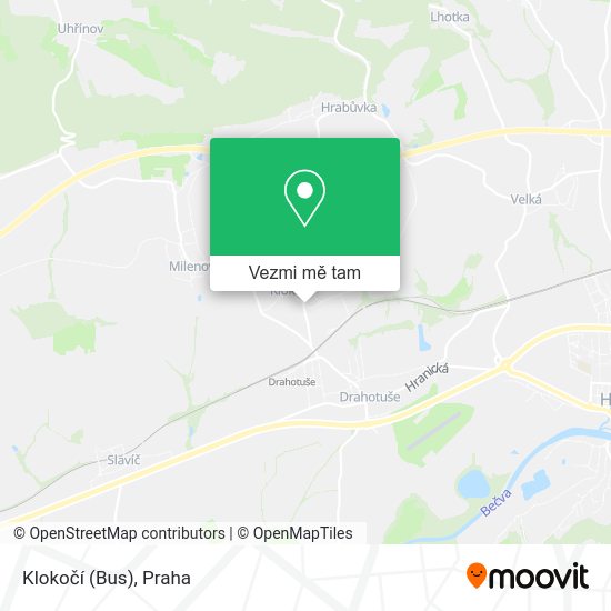 Klokočí (Bus) mapa
