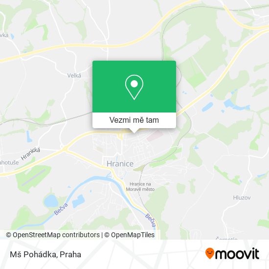 Mš Pohádka mapa