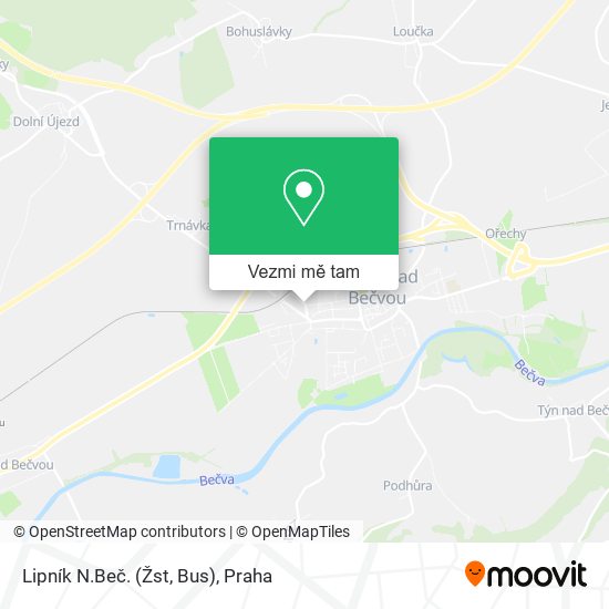 Lipník N.Beč. (Žst, Bus) mapa