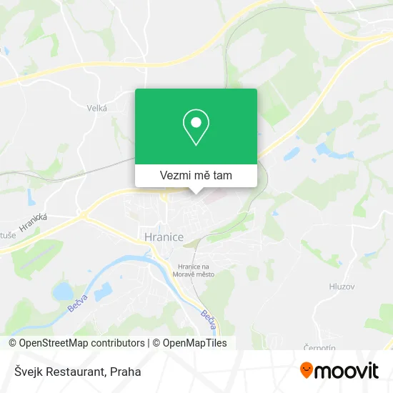 Švejk Restaurant mapa