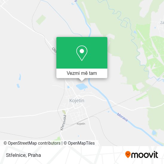 Střelnice mapa