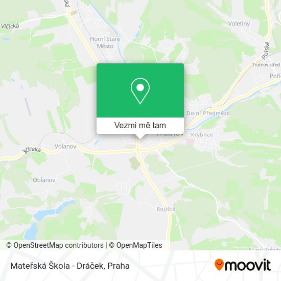 Mateřská Škola - Dráček mapa