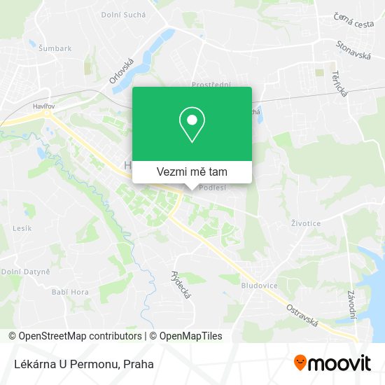 Lékárna U Permonu mapa