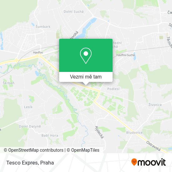 Tesco Expres mapa
