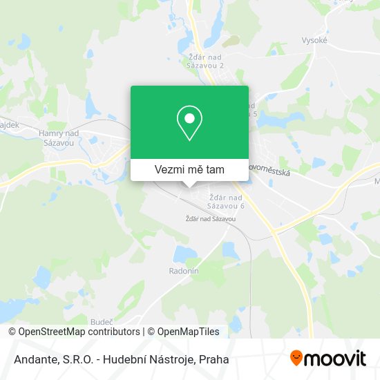 Andante, S.R.O. - Hudební Nástroje mapa