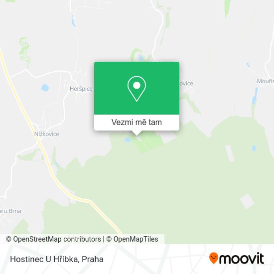 Hostinec U Hříbka mapa