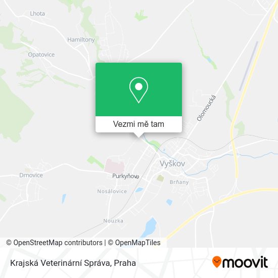 Krajská Veterinární Správa mapa