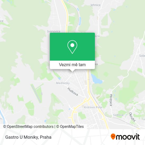 Gastro U Moniky mapa