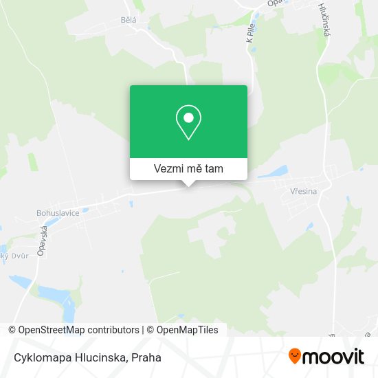 Cyklomapa Hlucinska mapa