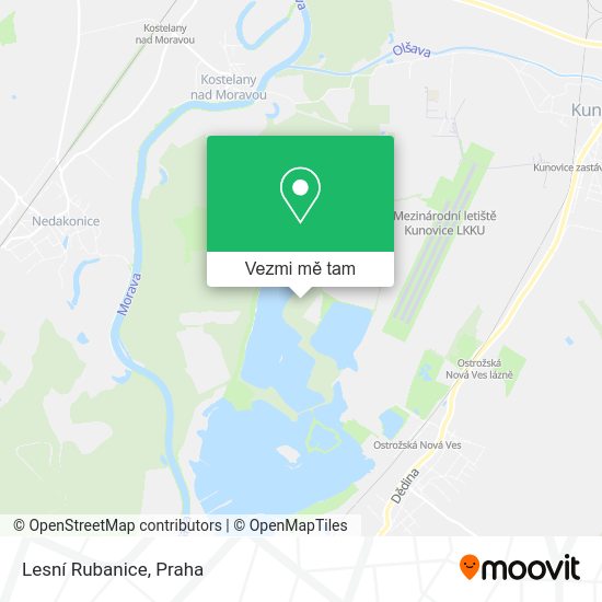 Lesní Rubanice mapa
