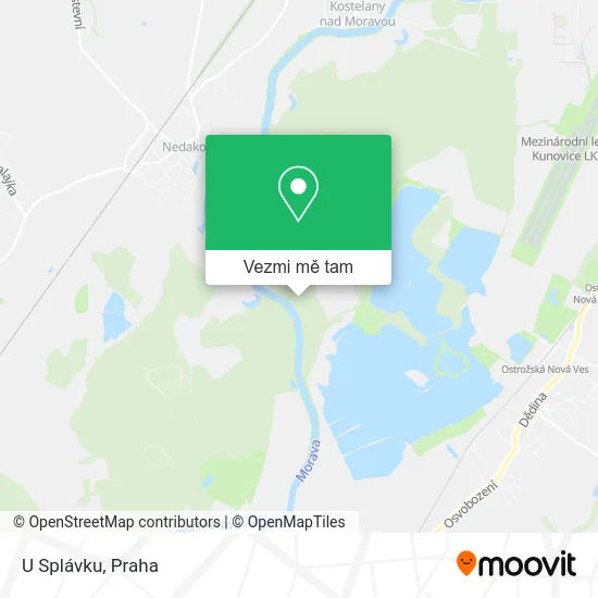 U Splávku mapa