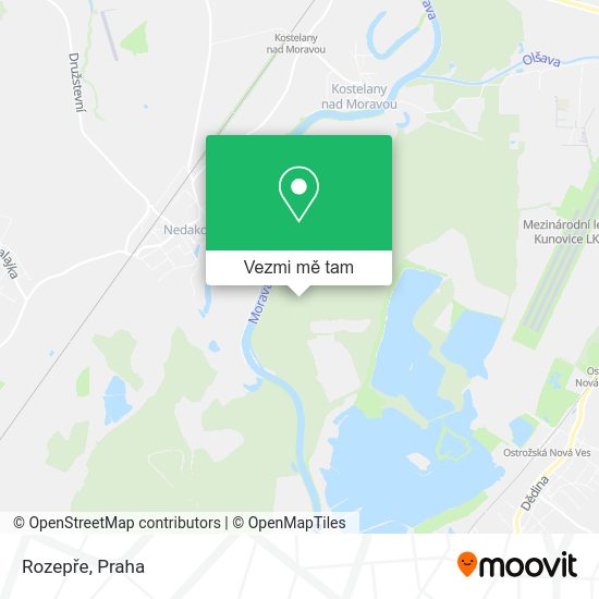 Rozepře mapa