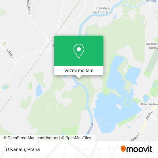 U Kanálu mapa