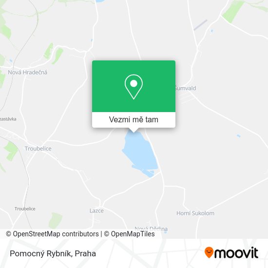 Pomocný Rybník mapa