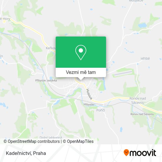 Kadeřnictví mapa