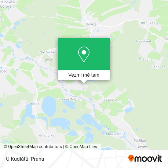 U Kudlátů mapa