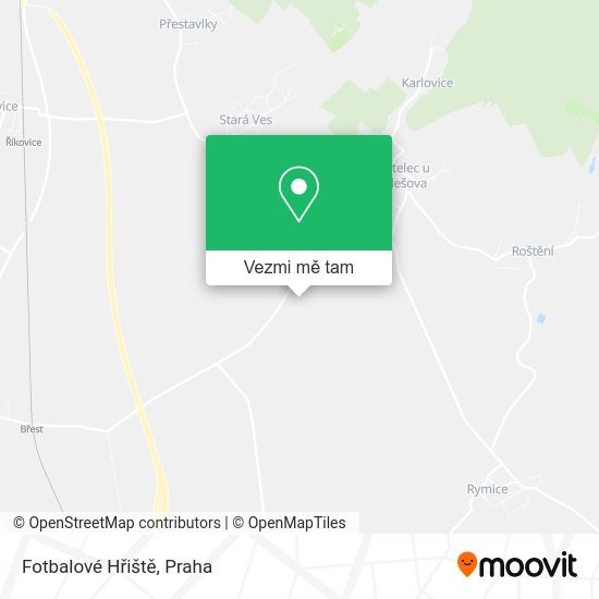 Fotbalové Hřiště mapa