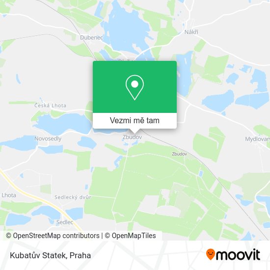 Kubatův Statek mapa