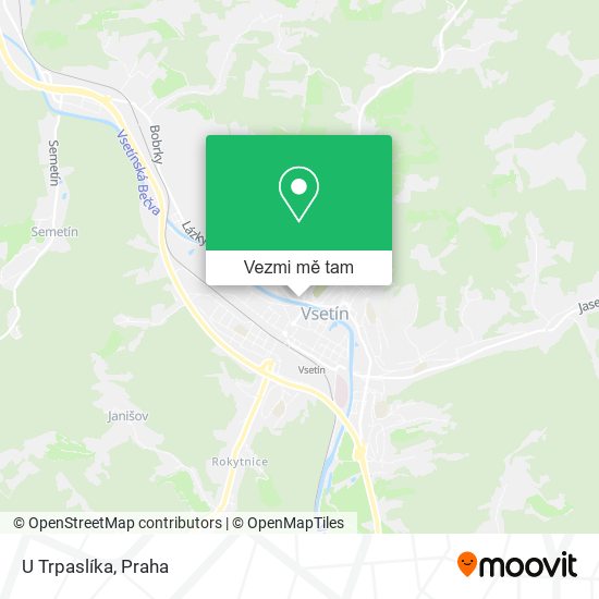 U Trpaslíka mapa