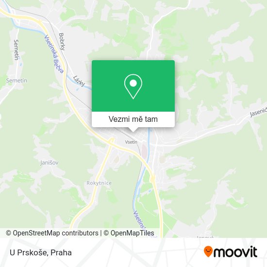 U Prskoše mapa