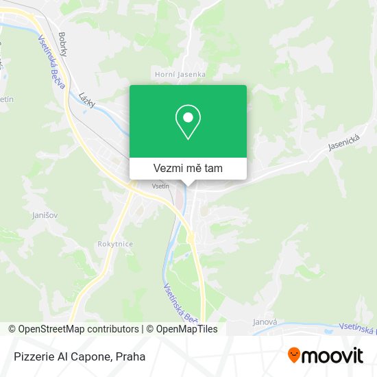Pizzerie Al Capone mapa