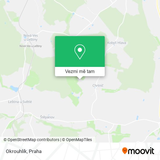 Okrouhlík mapa