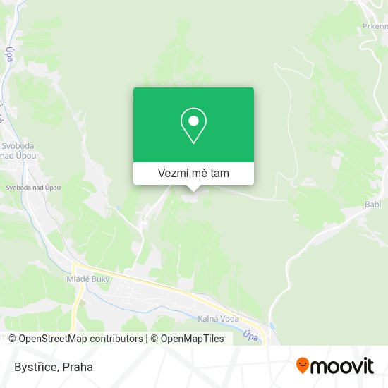 Bystřice mapa