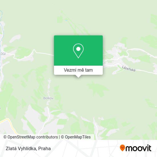 Zlatá Vyhlídka mapa
