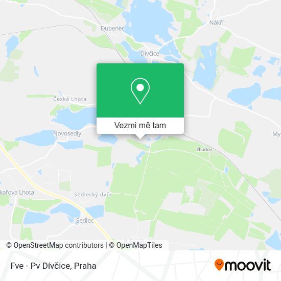 Fve - Pv Dívčice mapa
