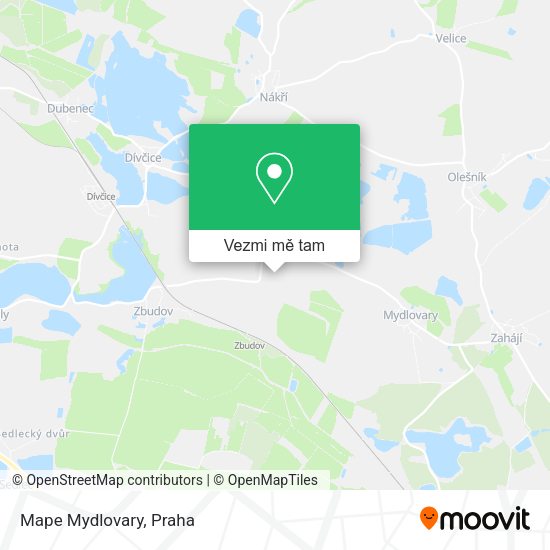 Mape Mydlovary mapa