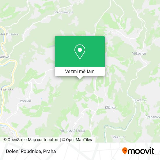 Dolení Roudnice mapa
