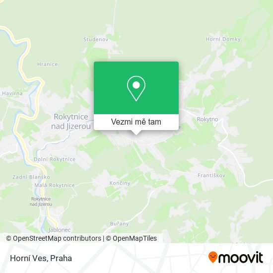 Horní Ves mapa