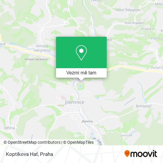 Koptíkova Hať mapa