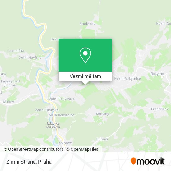 Zimní Strana mapa