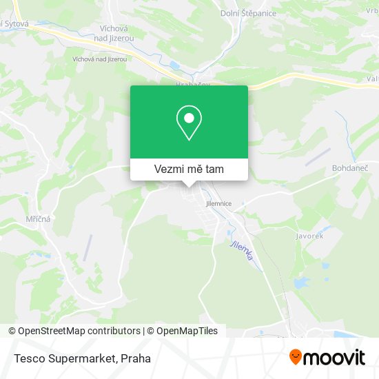 Tesco Supermarket mapa