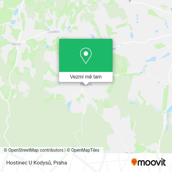 Hostinec U Kodysů mapa