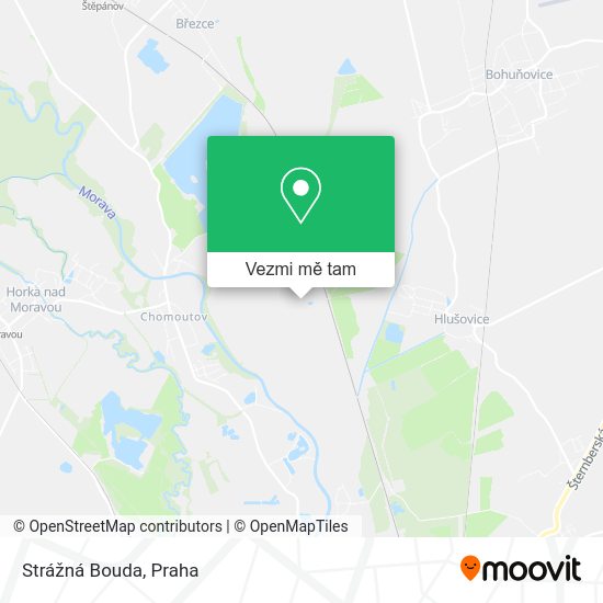 Strážná Bouda mapa