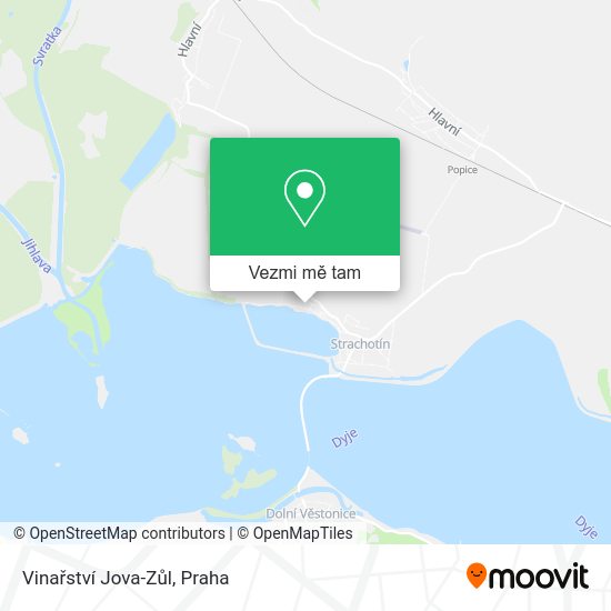 Vinařství Jova-Zůl mapa