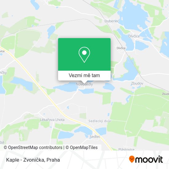Kaple - Zvonička mapa