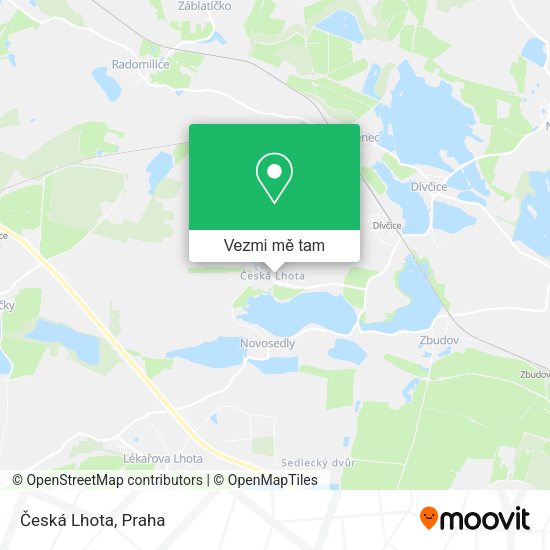 Česká Lhota mapa