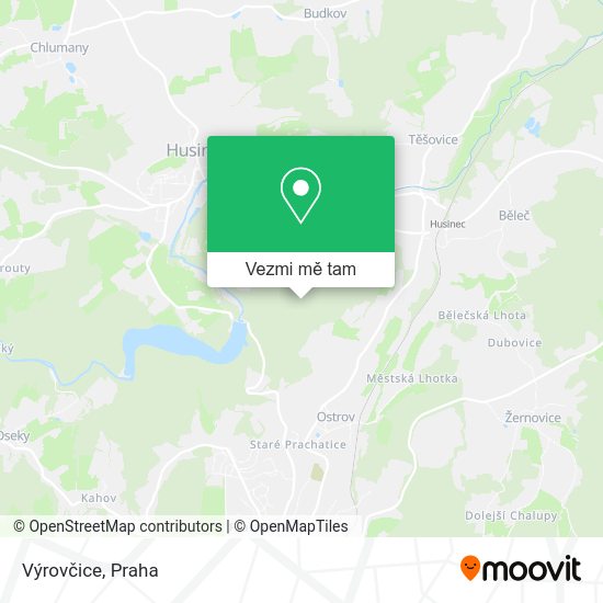 Výrovčice mapa