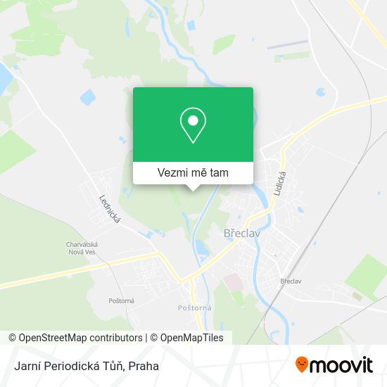 Jarní Periodická Tůň mapa