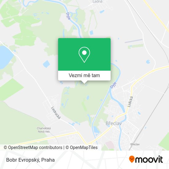 Bobr Evropský mapa