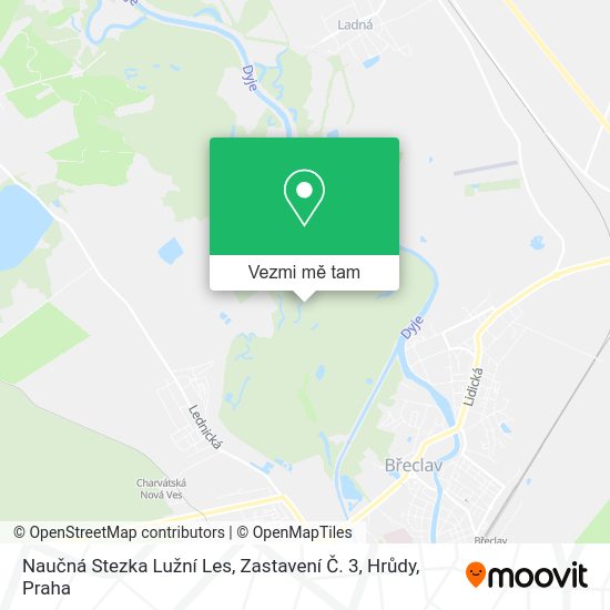 Naučná Stezka Lužní Les, Zastavení Č. 3, Hrůdy mapa