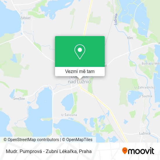Mudr. Pumprová - Zubní Lékařka mapa