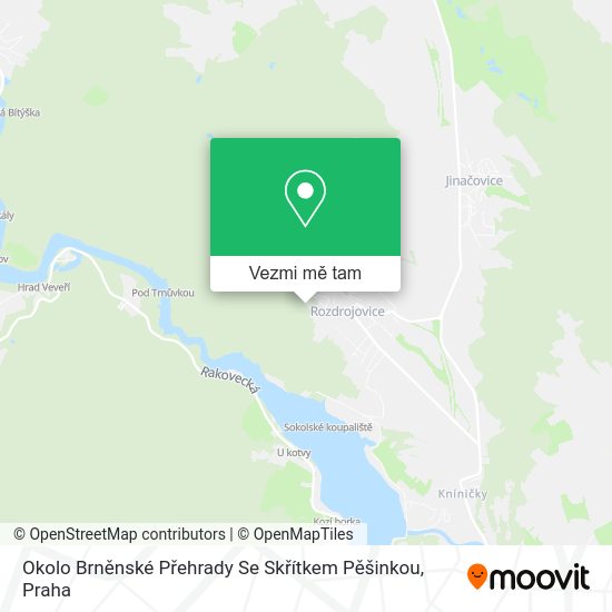 Okolo Brněnské Přehrady Se Skřítkem Pěšinkou mapa