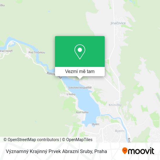 Významný Krajinný Prvek Abrazní Sruby mapa