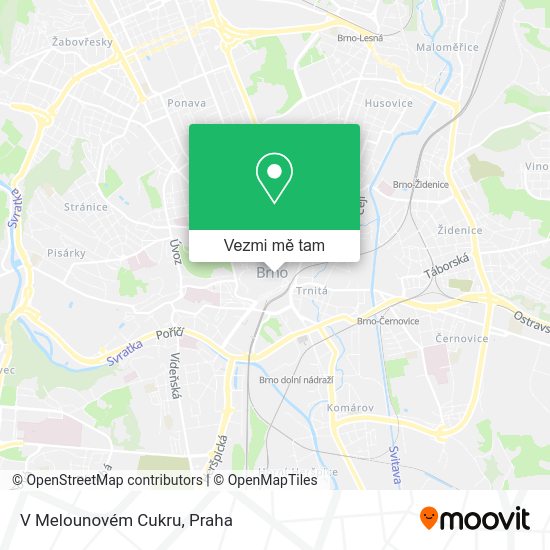 V Melounovém Cukru mapa